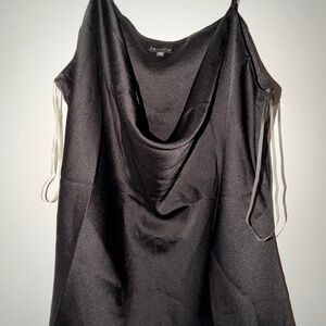 Zara Black Satin Blouse